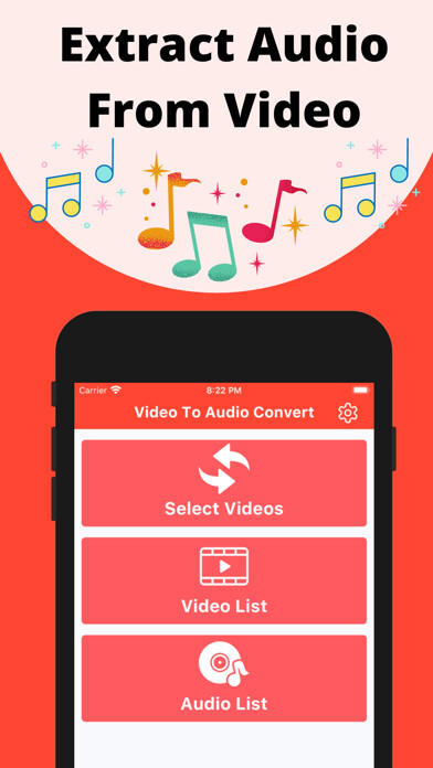 Emulate iPhone app Video Converter - Extract Mp3 using MyAndroid