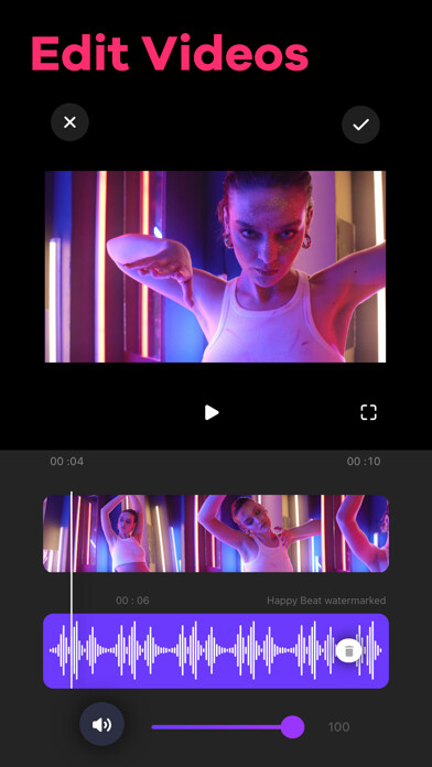 Emulate iPhone app Video Editor and Maker using MyAndroid