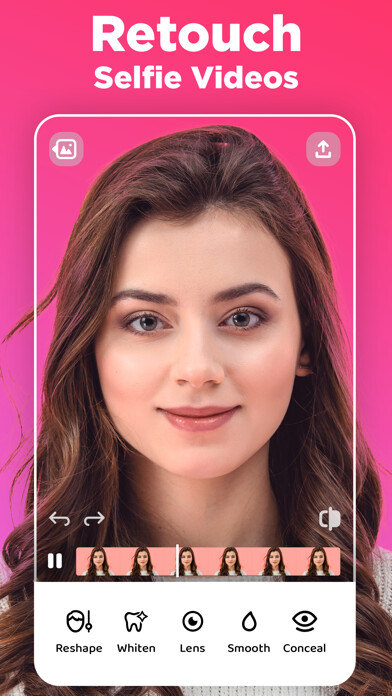 Emulate iPhone app Video Face Editor: Selfie Tune using MyAndroid