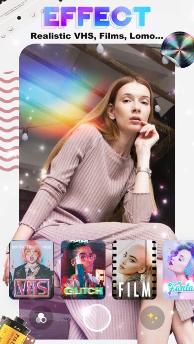 Emulate iPhone app VideoFX : Aesthetic Effect Cam using MyAndroid