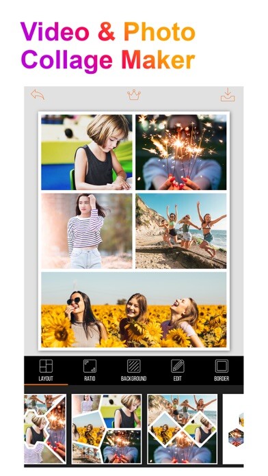Emulate iPhone app VideoGrid: Photo Collage Maker using MyAndroid Emulate iPhone app VideoGrid: Photo Collage Maker using MyAndroid