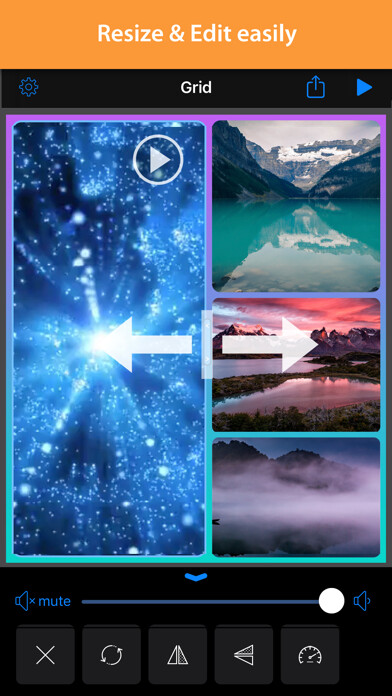 Emulate iPhone app VideoLayout - collage maker using MyAndroid Emulate iPhone app VideoLayout - collage maker using MyAndroid
