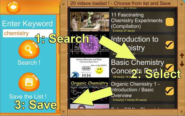 Emulate Android APK Video List  Play for YouTube