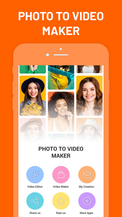 Emulate iPhone app Video Maker : Image To Video using MyAndroid