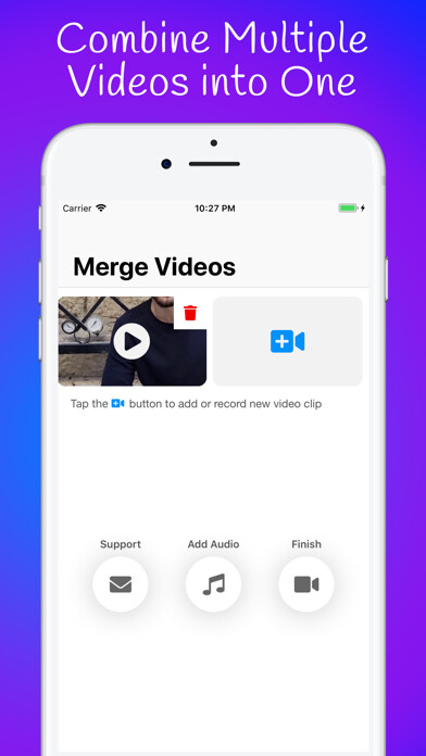 Emulate iPhone app Video Merger of Multiple Clips using MyAndroid Emulate iPhone app Video Merger of Multiple Clips using MyAndroid