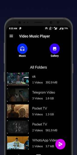 Run android online APK Video Music Player from MyAndroid or emulate Video Music Player using MyAndroid