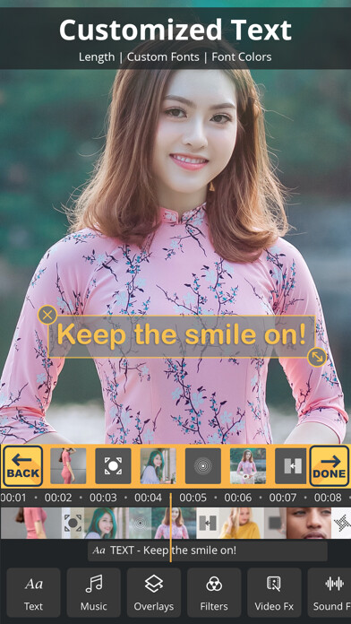 Emulate iPhone app Videom - Video Editor & Maker using MyAndroid