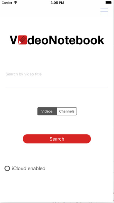 Emulate iPhone app VideoNotebook using MyAndroid