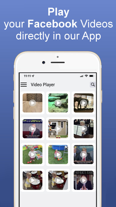 Emulate iPhone app Video Player for Facebook using MyAndroid