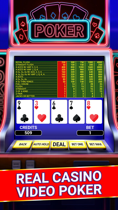 Emulate iPhone app Video Poker : Casino Card Game using MyAndroid