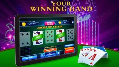 Emulate iPhone app Video Poker Free Game using MyAndroid