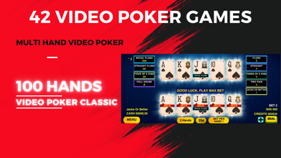 Emulate iPhone app Video Poker Multi Hand Casino using MyAndroid