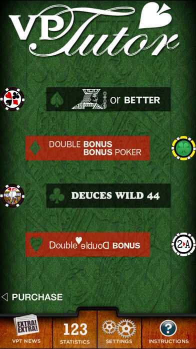 Emulate iPhone app Video Poker Tutor using MyAndroid