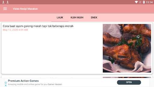 Run android online APK Video Resipi Masakan from MyAndroid or emulate Video Resipi Masakan using MyAndroid