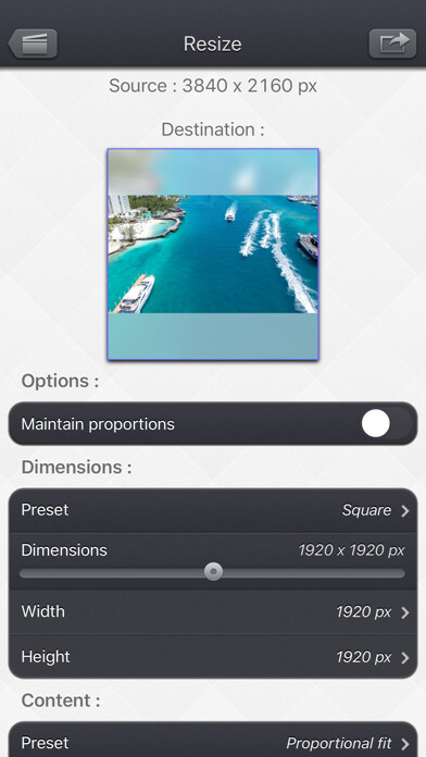 Emulate iPhone app Video Resize & Scale - HD using MyAndroid