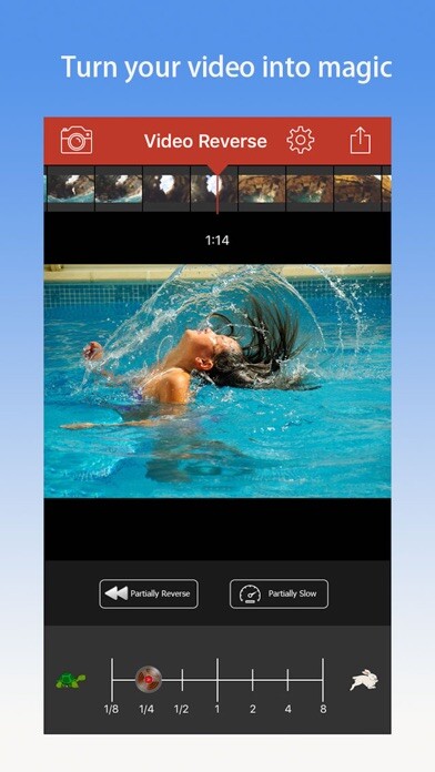 Emulate iPhone app Video Reverse: rewind videos using MyAndroid