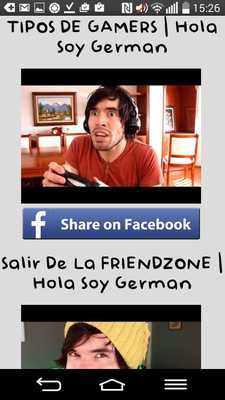 Emulate Android APK Videos de Hola soy German