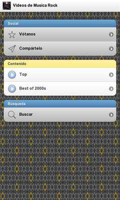 Emulate Android APK Videos de musica rock