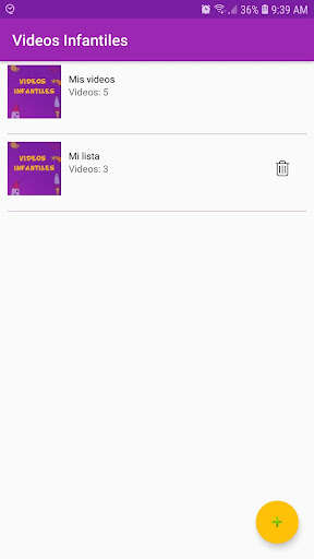 Emulate Android APK Videos Infantiles
