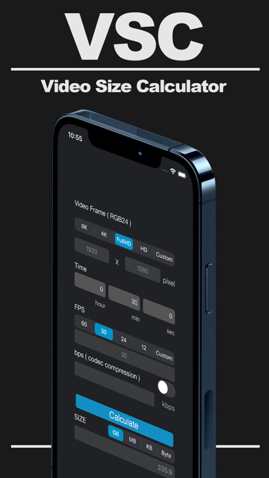 Emulate iPhone app Video Size Calculator using MyAndroid Emulate iPhone app Video Size Calculator using MyAndroid