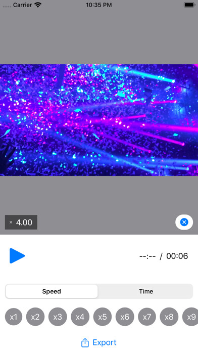 Emulate iPhone app Video speed changer using MyAndroid
