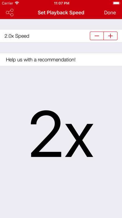 Emulate iPhone app Video Speed Up & Down, Playbex using MyAndroid