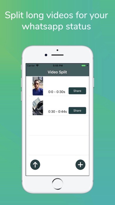 Emulate iPhone app VideoSplit for social media using MyAndroid