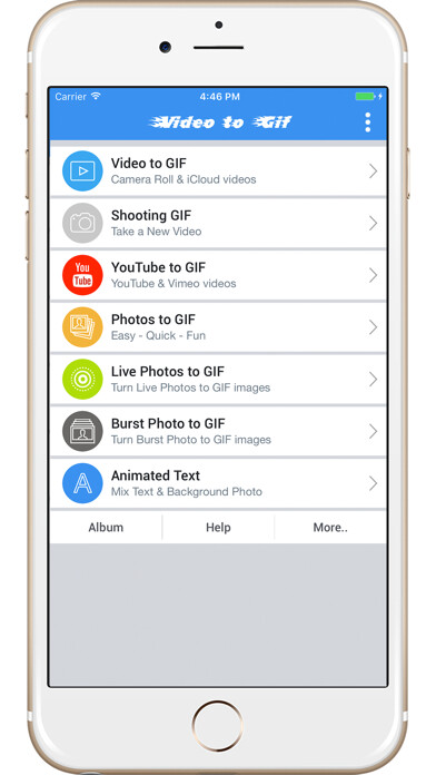 Emulate iPhone app Video to GIF - GIF Maker using MyAndroid Emulate iPhone app Video to GIF - GIF Maker using MyAndroid