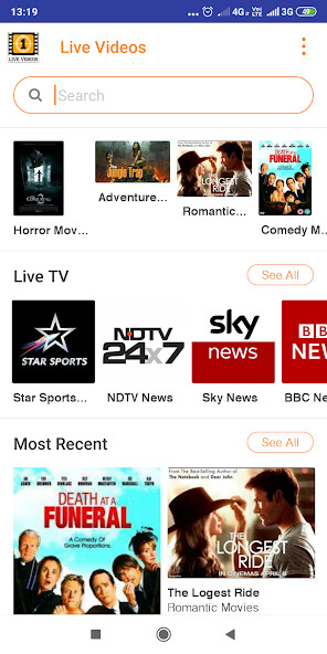Run android online APK VideoTone App For Live Movies and Videos from MyAndroid or emulate VideoTone App For Live Movies and Videos using MyAndroid