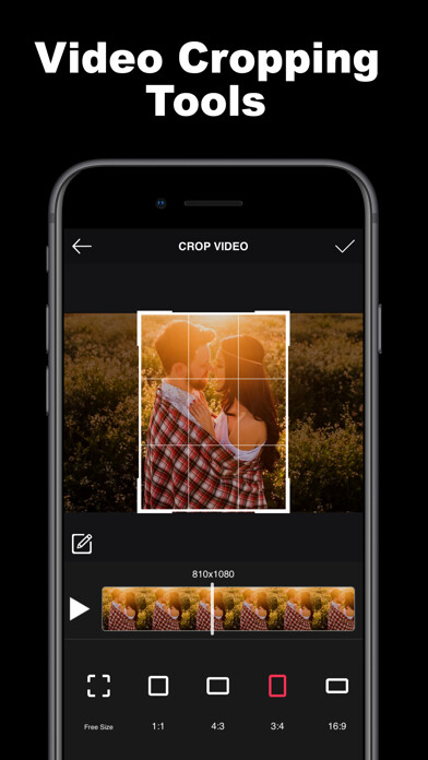 Emulate iPhone app Videotune - Crop & Cut Videos using MyAndroid