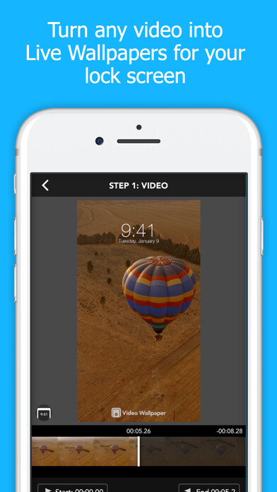 Emulate iPhone app Video Wallpaper · Background using MyAndroid