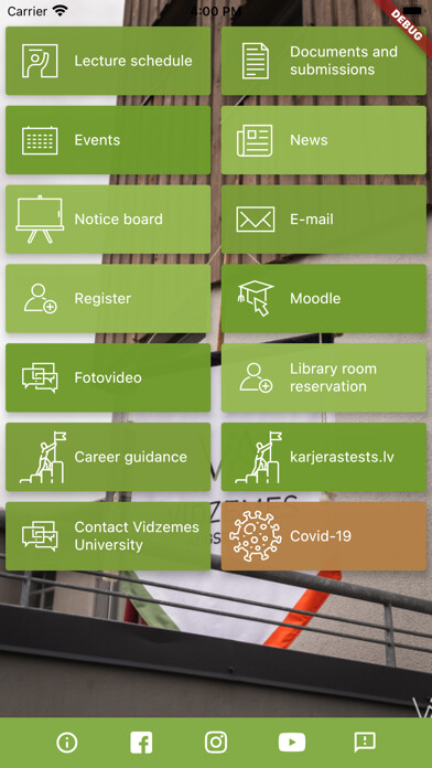 Emulate iPhone app Vidzemes Augstskola using MyAndroid Emulate iPhone app Vidzemes Augstskola using MyAndroid