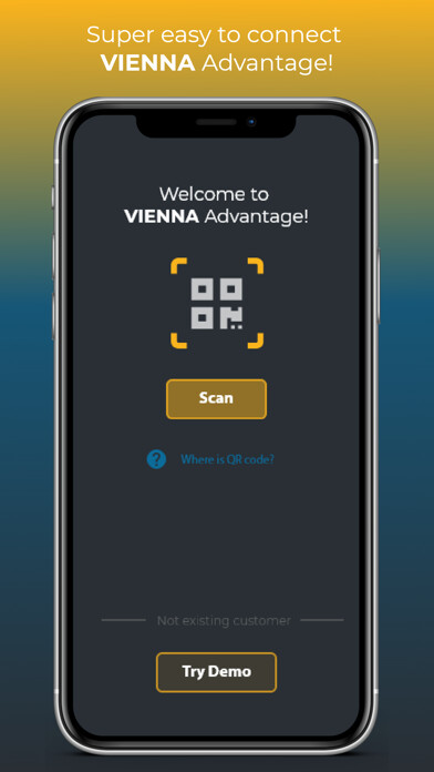 Emulate iPhone app Vienna Advantage ERP using MyAndroid