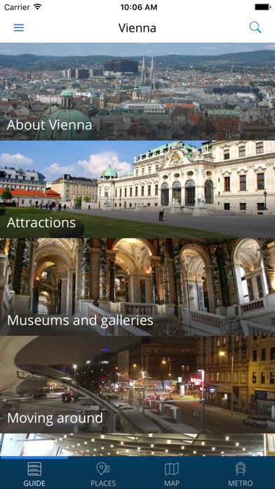 Emulate iPhone app Vienna Travel Guide with Offline Street Map using MyAndroid Emulate iPhone app Vienna Travel Guide with Offline Street Map using MyAndroid