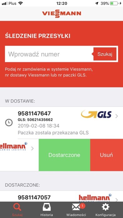 Emulate iPhone app Viessmann Logistyka using MyAndroid