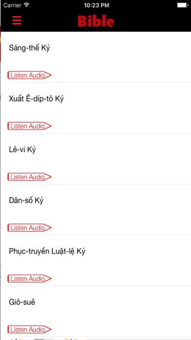 Emulate iPhone app Vietnamese Bible (Audio) using MyAndroid