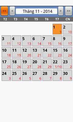 Emulate Android APK Vietnamese/Chinese calendar
