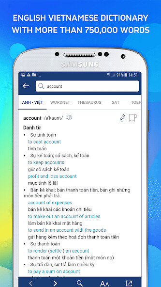 Run android online APK Vietnamese English Dictionary - Tu Dien Anh Viet from MyAndroid or emulate Vietnamese English Dictionary - Tu Dien Anh Viet using MyAndroid