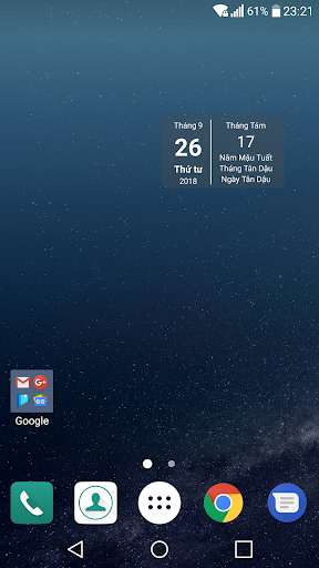 Run android online APK Vietnamese lunar calendar from MyAndroid or emulate Vietnamese lunar calendar using MyAndroid