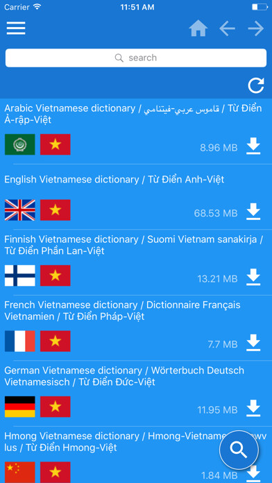 Emulate iPhone app Vietnamese Multilingual dictionary using MyAndroid Emulate iPhone app Vietnamese Multilingual dictionary using MyAndroid
