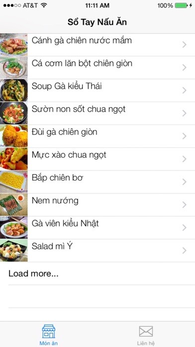 Emulate iPhone app VietnameseRecipeBook using MyAndroid Emulate iPhone app VietnameseRecipeBook using MyAndroid
