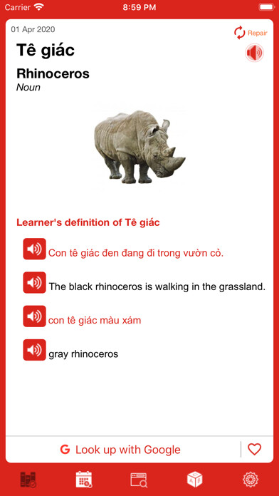 Emulate iPhone app Vietnamese - Word of the Day using MyAndroid Emulate iPhone app Vietnamese - Word of the Day using MyAndroid