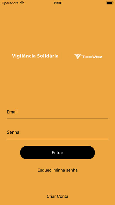 Emulate iPhone app Vigilância Solidária using MyAndroid