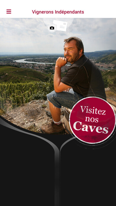Emulate iPhone app Vignerons indé Vallée Rhône using MyAndroid