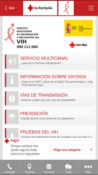 Emulate iPhone app VIH/SIDA Cruz Roja Española using MyAndroid Emulate iPhone app VIH/SIDA Cruz Roja Española using MyAndroid