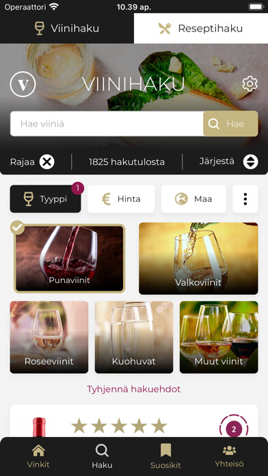 Emulate iPhone app Viinivinkki using MyAndroid Emulate iPhone app Viinivinkki using MyAndroid
