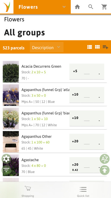 Emulate iPhone app Vijver Bloemen using MyAndroid