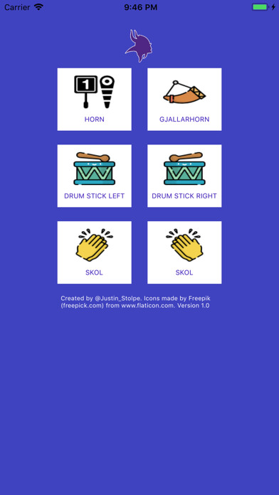 Emulate iPhone app Vikings Horns and Sounds using MyAndroid