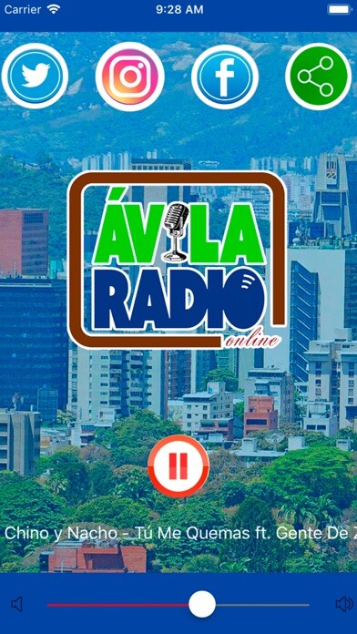Emulate iPhone app Ávila Radio using MyAndroid