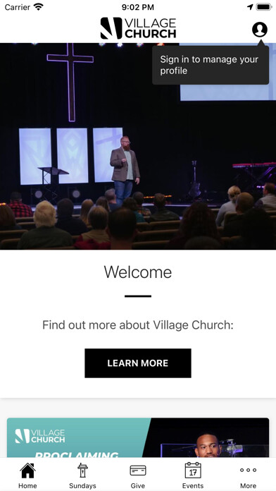 Emulate iPhone app Village Church RVA using MyAndroid Emulate iPhone app Village Church RVA using MyAndroid